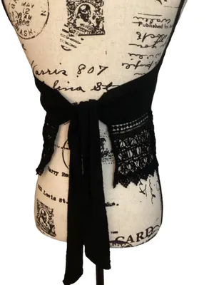American Eagle Boho tie back halter top black  thumbnail 5