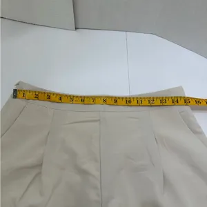 NWOT Cider Woven Mid Rise Solid Pocket Shorts Beige | TAGS CUT OUT SEE NOTES thumbnail 11