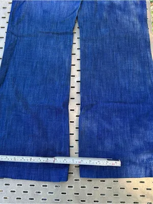 J. Crew Women's City Fit Wide-Leg Jeans in Deep Indigo Blue Cotton Size 4 thumbnail 7