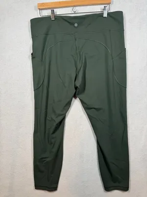 Lululemon Invigorate High Rise Tight 25" Smoked Spruce Green Leggings Women's 18 thumbnail 2