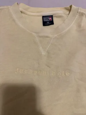 Yellow Jackson Hole Sweatshirt Size M thumbnail 2