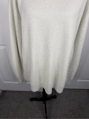 AYR The Big Really Tired Sweater Ivory Organic Cotton Size L NWOT thumbnail 4