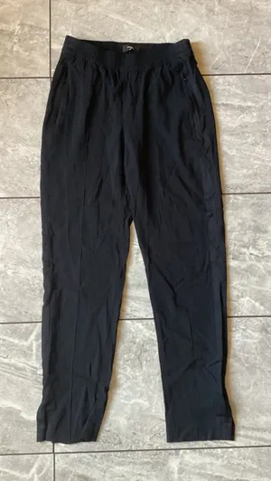 Theory Womens Berger Vewpine C Black Elastic Waist Tapered Jogger Pants Size 0 thumbnail 1