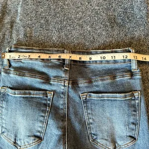 Risen Jeans Womens 27 (Sz 5) Blue Straight Leg Frayed Hem Crop RDP1207 Exc. Cond thumbnail 9