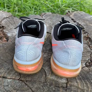 Nike Air Max 2016 gray sneakers with orange Nike swoosh #airmax #running women size 10.5 thumbnail 3