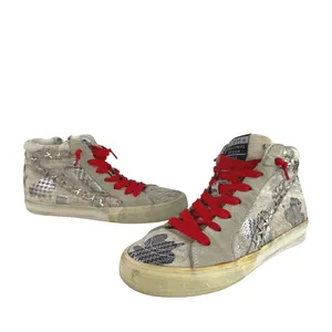 Vintage Havana Women's White Red High Top Trainers Athletic Sneakers Shoes Sz 6 thumbnail 5
