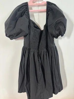 Forever 21 Black Puff Sleeve Mini Sundress thumbnail 3