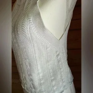 Aritzia Wilfred Knit Halter Tank – Ivory, Size Medium thumbnail 3