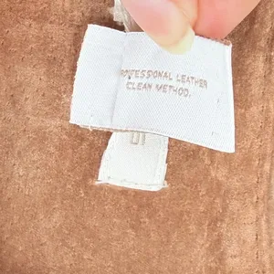 Chicos Brown Genuine Suede Vest Sz 2/L Boho Coastal Cowgirl Y2K Pleated Western thumbnail 11