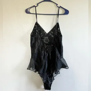 [Victoria's Secret] Vintage Black Sheer Bodysuit Teddy- Size M thumbnail 3