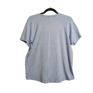 Lululemon Blue Heather Crew Neck Raglan Sleeves Athletic T-Shirt L (est) thumbnail 2