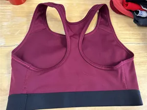 Nike Maroon and Black Dri-FIT Sports Bra thumbnail 2