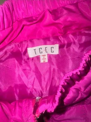 TCEC Quilted Cinch Trim Vest, Fuchsia thumbnail 4