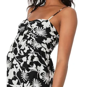 Lulus NWT Floral Tie Mini Dress Sz Med thumbnail 3