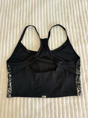 MARIKA TEK Black Speckled Sports Bra Size M thumbnail 2