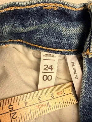 LOFT Women’s 00/24 Wide Leg Jeans High Rise Light Wash Raw Frayed Hem thumbnail 5