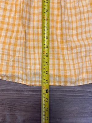 Urban Outfitters Yellow Gingham Puff-Sleeve Dress thumbnail 6
