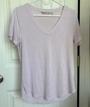 Athleta Purple Relaxed Fit Short Sleeve Tee thumbnail 1