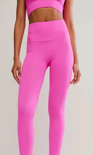 NEW Free People | FP Movement Good Karma High Rise‎ Leggings Fuchsia Flirt thumbnail 1