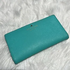 KATE SPADE Cherry Lane Stacy Bright Beryl‎ Leather Wallet thumbnail 3