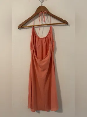 Abercrombie and Fitch Halter Flared Slip Dress Low Back 90s y2k NWT Small thumbnail 2