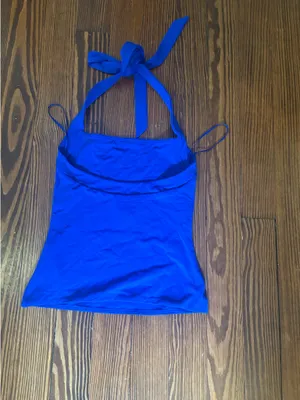 Aritzia Halter Top blue thumbnail 2