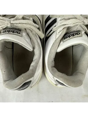 Adidas Cloudfoam Advantage Sneakers Womens Size 6.5 White Black Lace Up thumbnail 8