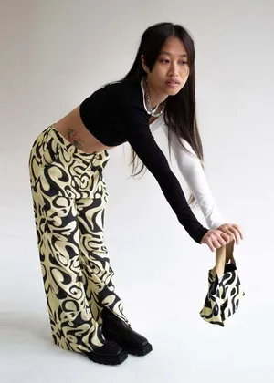 Find Me Now Women's Vega Pants Viscose Pull On Elastic Waist EUC Size‎ S thumbnail 1