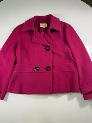 Talbots Wool Blend Double-Breasted  Pea Coat thumbnail 2
