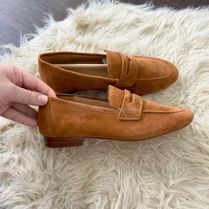 NWOB Italian Suede Penny Loafer Quince Size US 6 thumbnail 5