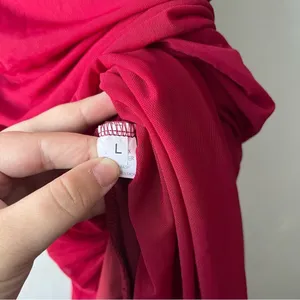 Red One Shoulder Ruched Bodycon Maxi Dress Size Large thumbnail 6