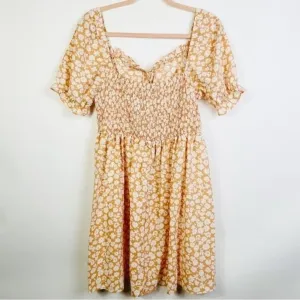 MISSGUIDED Tie‎ Bust Milkmaid Floral Dress Size 8 thumbnail 6