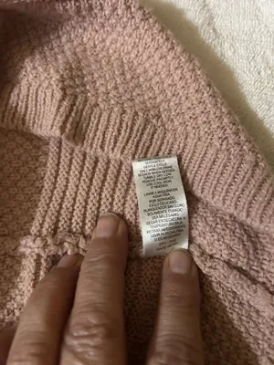 Full Circle Trends Pink Knit V-Neck Drawstring Front Long Sleeve Pullover thumbnail 6