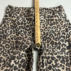 Free People Molly Animal Print Slim Fit Straight Leg Mid Rise Pants Size 4 NWT thumbnail 7