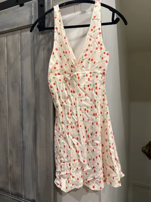 Zara cherry mini dress thumbnail 4
