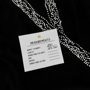 Anthropologie LEIFNOTES Twirled Trim Beaded Kimono Cardigan Sweater Black Small thumbnail 13