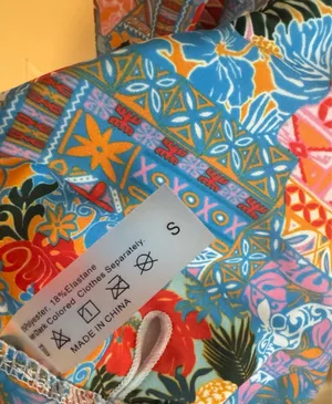 Tropical Floral Bikini Blue thumbnail 4