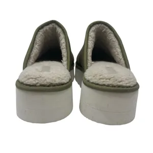 Anthropologie Maeve Puffy Platform‎ Slippers Green Size Large US 10 11 thumbnail 6