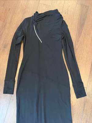 MARELLA Black Long-Sleeve Broome Dress Size Large NWT - C71-015 thumbnail 5