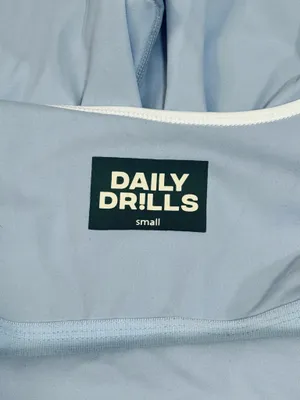 Daily Drills GO! Playsuit with Piping Mist + White S NWT thumbnail 7
