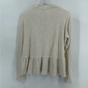 Pilcro Anthropologie Mock Turtleneck Flare Ruffle Sweater size‎ small thumbnail 5