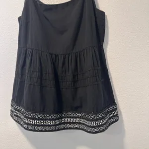 Anthropologie Amit Aggarwal‎ - XS Olivia Embroidered Black Top Blouse Boho thumbnail 8