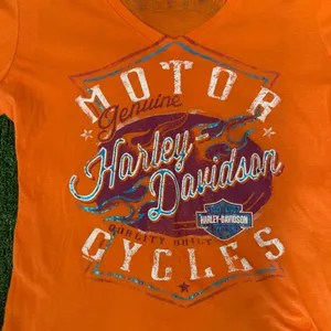 Harley-Davidson Women's Vibrant Orange Long Sleeve Tee thumbnail 4