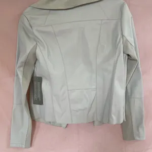 MOVING SALE!! Beautiful grey faux leather blazer thumbnail 6