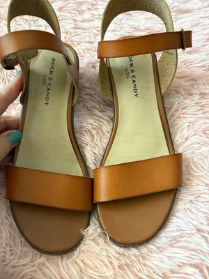 Rock & Candy Roselyn-D Sandals Size 7 Brown Block Heel thumbnail 1