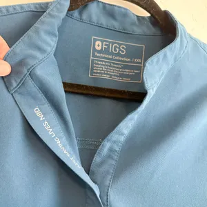 FIGS | Rafaela Oversized Scrub Top in Deep Reef Teal | XXS thumbnail 6