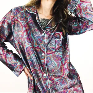 Vintage Paisley Motif Nightshirt | Size M thumbnail 2