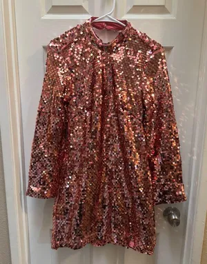 Anthropologie Maeve Long Sleeve Mock Neck Sequin Mini Dress thumbnail 3