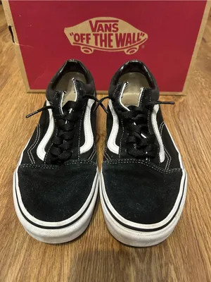 VANS old skool black suede lace up shoes sneakers women’s 8.5 Preowned thumbnail 7