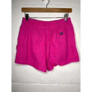 NEW Gap Womens Pink Linen Pull On Shorts Size X-Small thumbnail 3